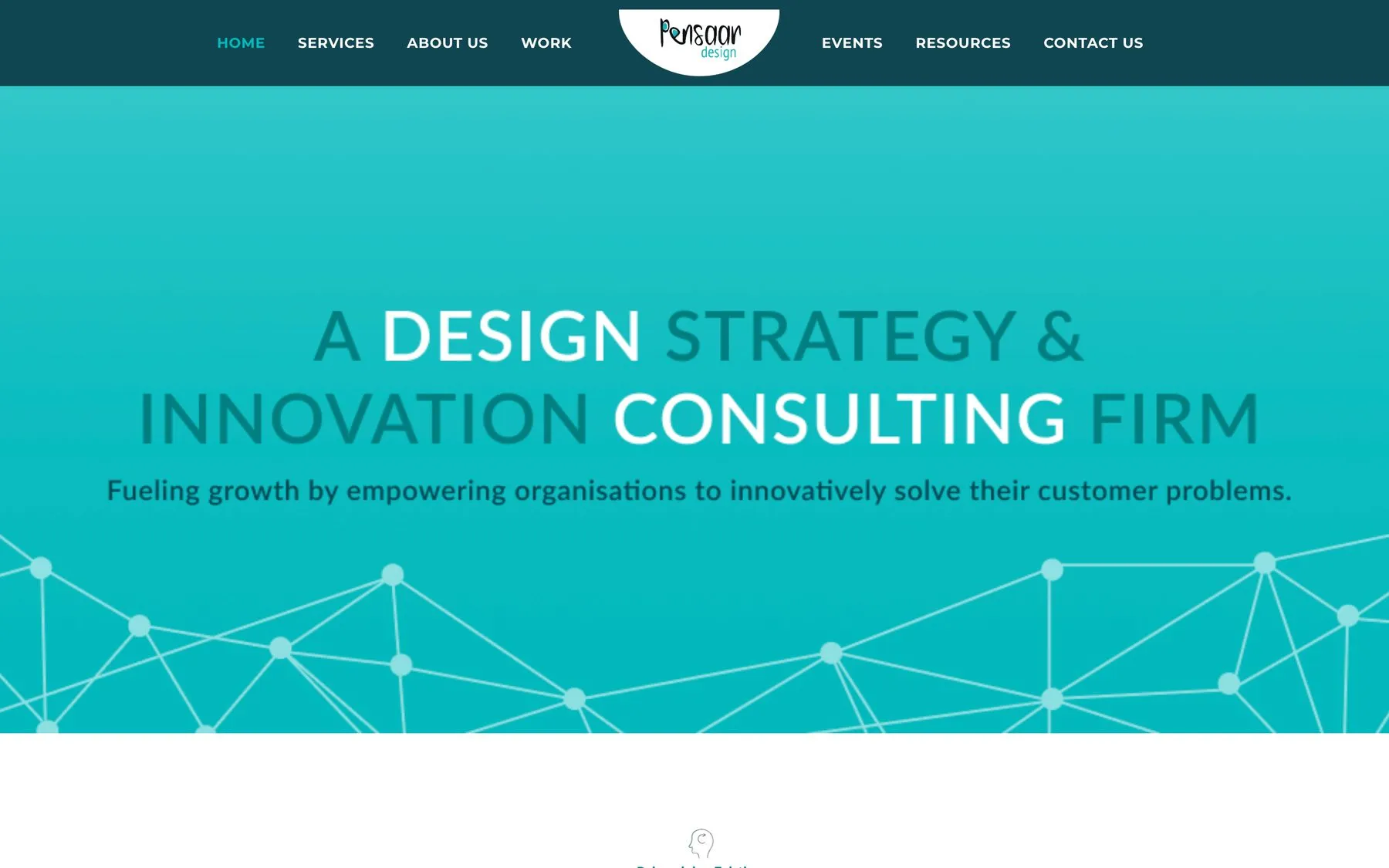 Pensaar Design website